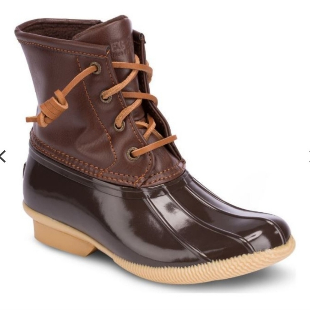 New w/out tags big kids sperry saltwater duck boots size 6M YG55362
